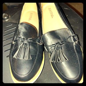 JustFab black tassel loafers